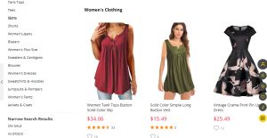 مواقع تسوق ملابس نسائية